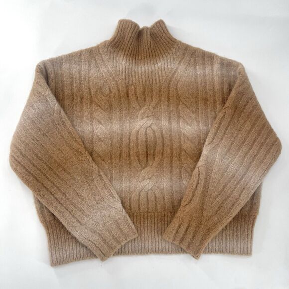 Banana Republic Womens Italian Yarn Alpaca Wool Brown Sweater Large - Picture 1 of 7
